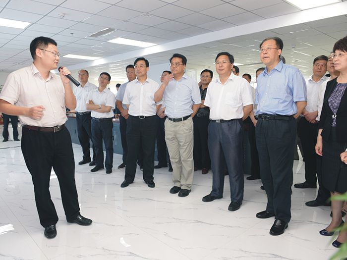 安徽省委常委、合肥市委书记吴存荣，合肥市党政代表团一行莅临我集团参观考察